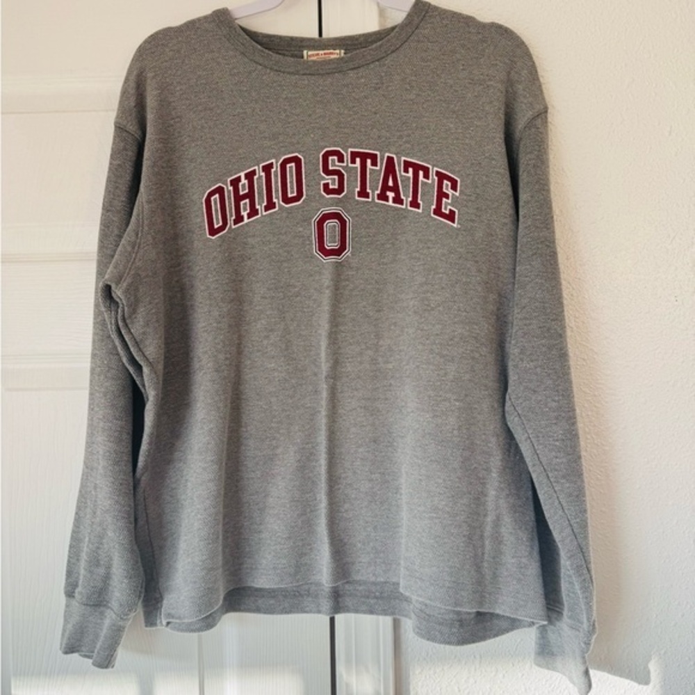 Steve & Barry's Vintage Ohio State Gray Crew Neck Sweater